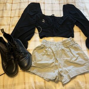 Light green Cargo Shorts